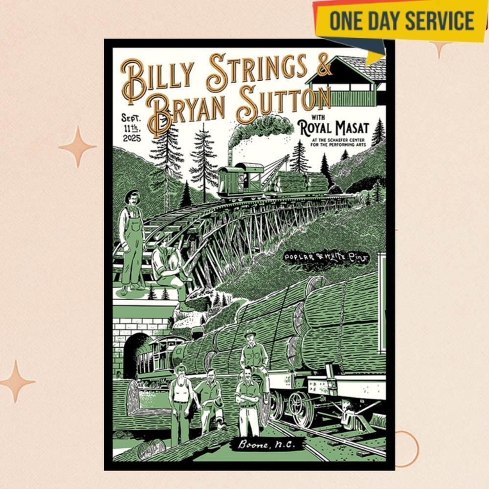 Billy Strings 09 11 25 Boone Nc Poster